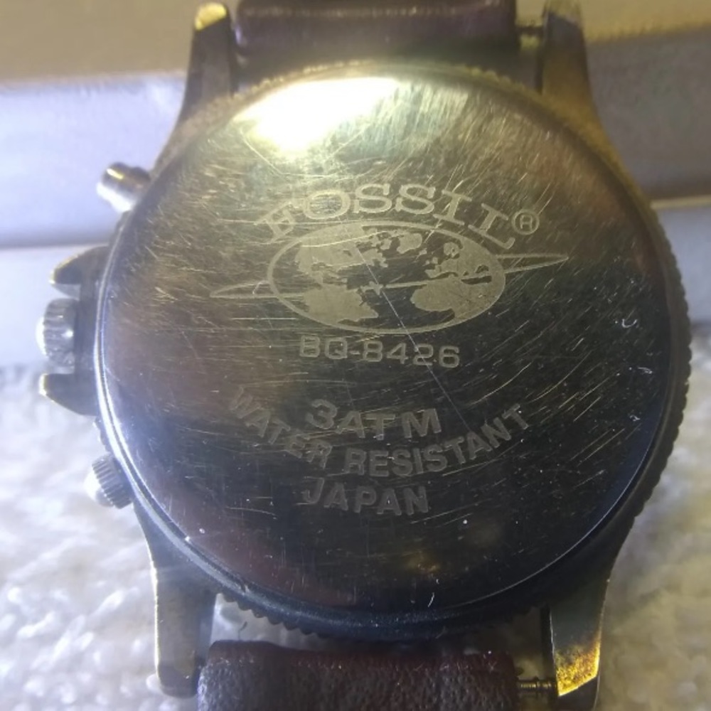 1995 RARE FOSSIL CHRONOGRAPH WATCH BQ-8426 - Picture 5 of 6